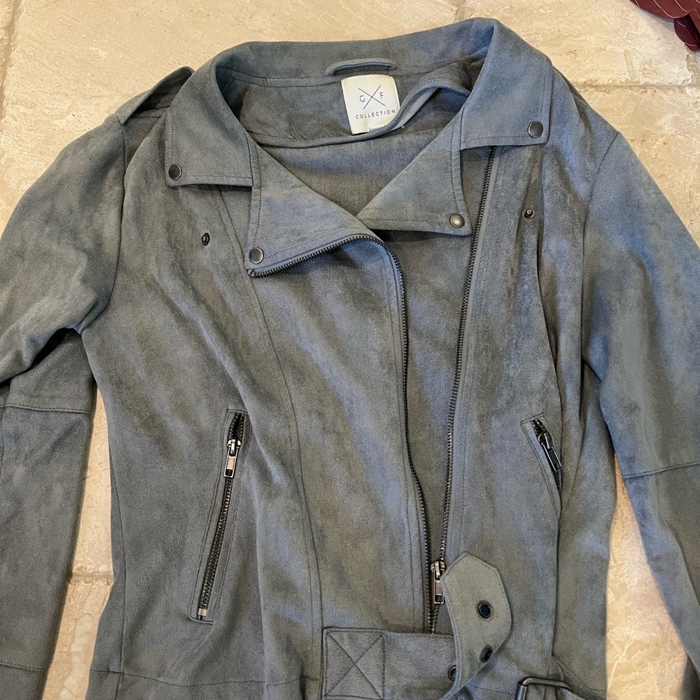 Gray suede jacket